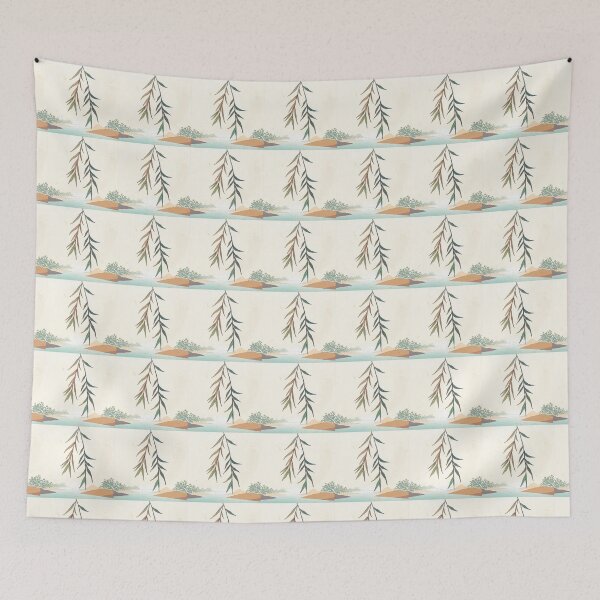Item preview, Peaceful Nature Scene with Willow Leaves designed and sold by PTB-SHOP.