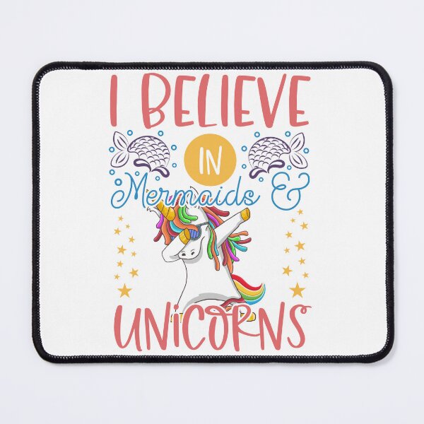Item preview, I believe in mermaids unicorns designed and sold by LOVEARTDESIGN.