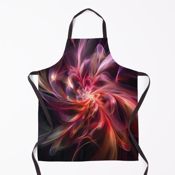 Item preview, Glowing Energy Flower in Red and Violet | Mystical Abstract Blossom Wall Art | Fantasy Digital Poster designed and sold by CosmicGlyph.