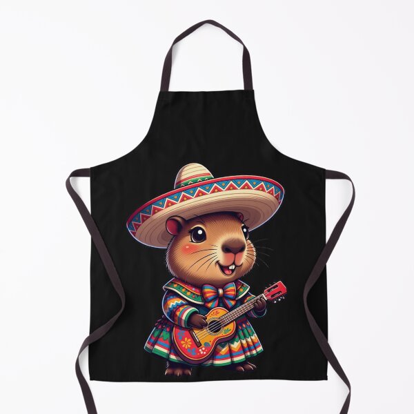 Item preview, Cinco De Mayo Groundhog Sombrero Guitar Fiesta designed and sold by GrumpySableye.