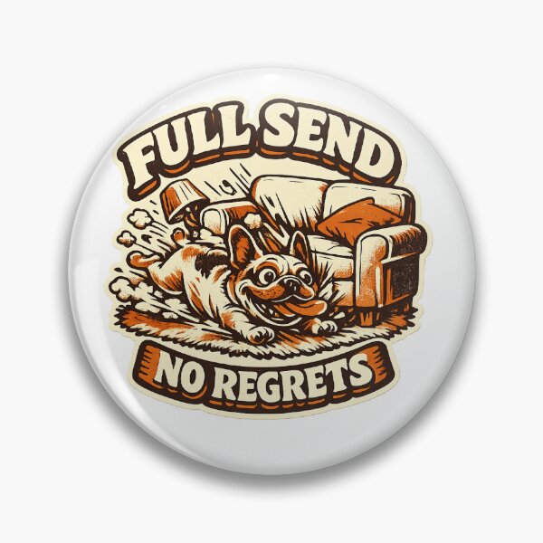 Item preview, Full Send No Regrets French Bulldog Mom Shirt Funny Frenchie Dog Mom Gift designed and sold by PawMuse Studio.