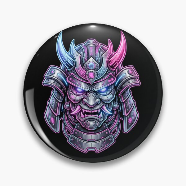 Item preview, Cyber Samurai Mask designed and sold by Stickersdevelop.