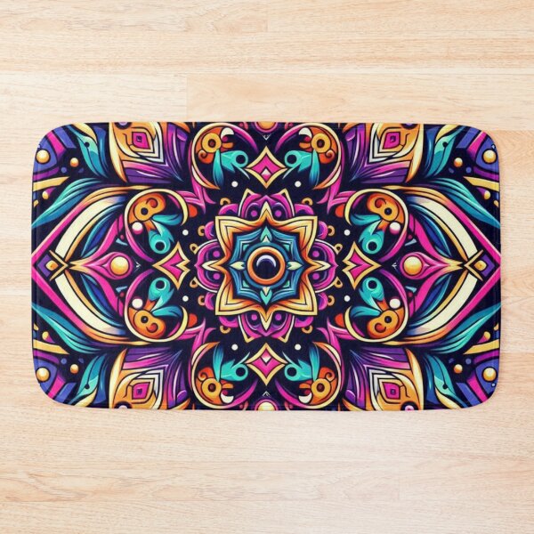 Item preview, Vibrant Mandala – Cosmic Symmetry Emblem designed and sold by Dogandesighn.