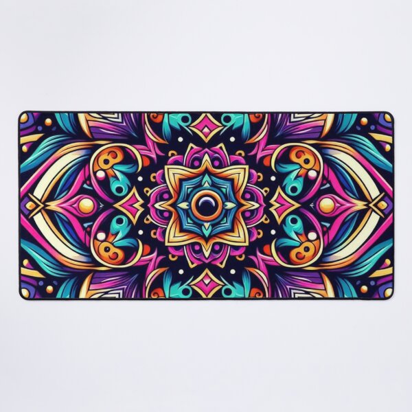 Item preview, Vibrant Mandala – Cosmic Symmetry Emblem designed and sold by Dogandesighn.