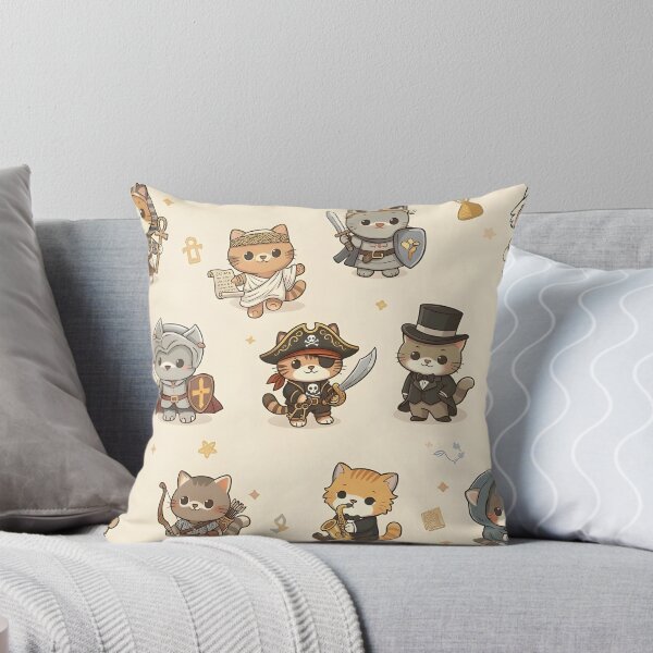 Item preview, Historical Cats Collection | Cute Kawaii Kitty Time Travel | Funny History Cats Pattern designed and sold by SergioMiklos.