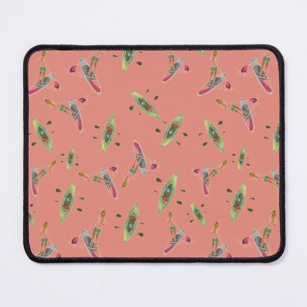 Item preview, Mediterranean Paddleboarders & Kayaks on Pink designed and sold by All About Playfulness by Saras Feijoo.
