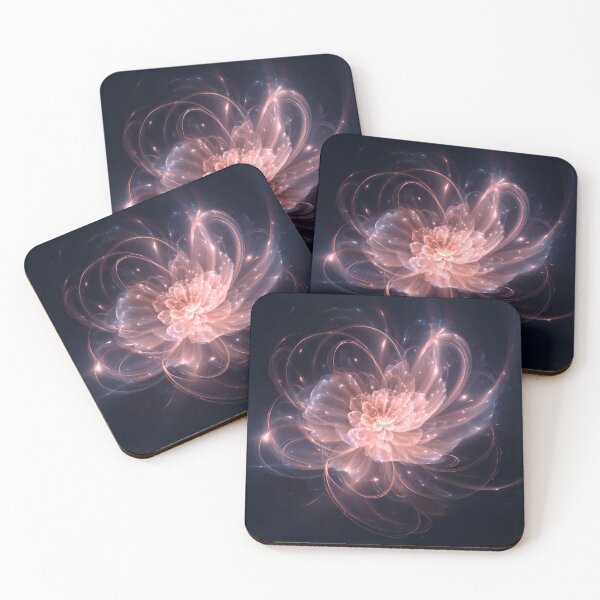 Item preview, Glowing galaxy flower made of light streams | Surreal digital art designed and sold by CosmicGlyph.