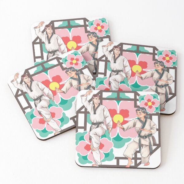 Item preview, Traditional Martial Arts: Taekwondo Duo and Decorative Flowers designed and sold by Kanniax.