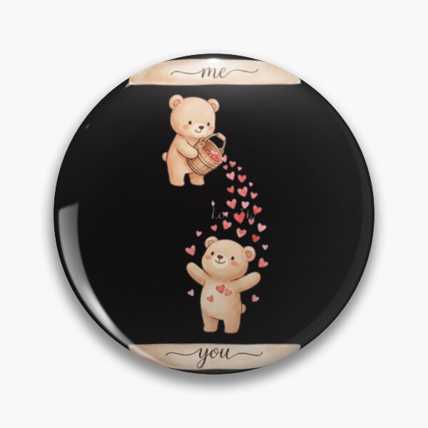 Artikelvorschau, Cute Bear Love – Me to You Teddy Bear Couple with Hearts entworfen und verkauft von MeowLoka ⭐⭐⭐⭐.