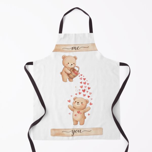Item preview, Cute Bear Love – Me to You Teddy Bear Couple with Hearts designed and sold by MeowLoka ⭐⭐⭐⭐.