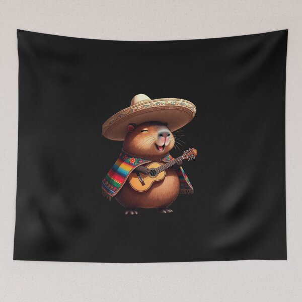 Item preview, Cute Groundhog Mexican Fiesta Musician designed and sold by GrumpySableye.