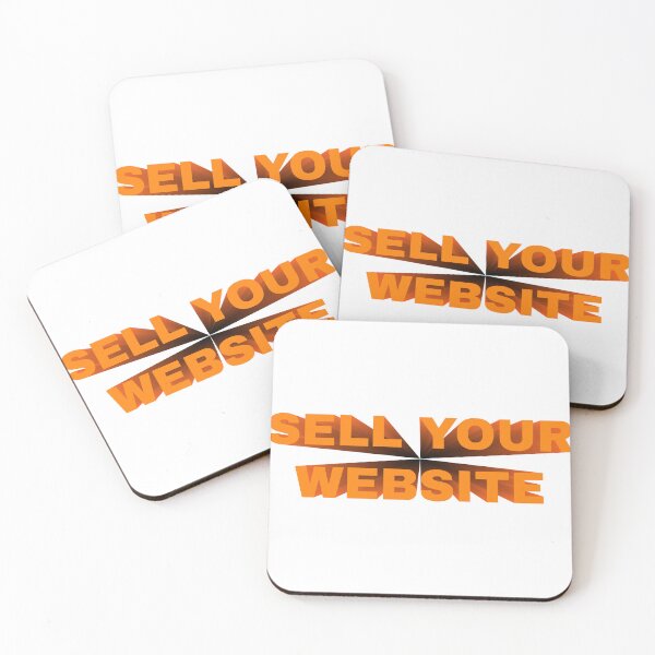Item preview, Sell Your Website 3D Typography Tech Entrepreneur Sticker designed and sold by PixelWaveBD.