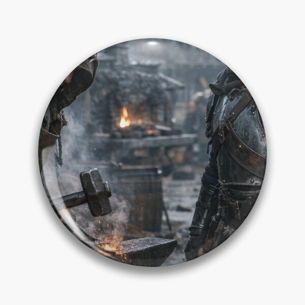 Item preview, Medieval Blacksmith Forging Sword for Knight Warrior designed and sold by NiceArtsPlace.