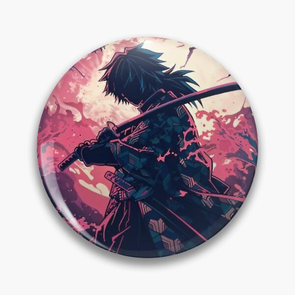 Item preview, Moonlit Water Samurai – Anime Katana Warrior Silhouette designed and sold by Dyan4.