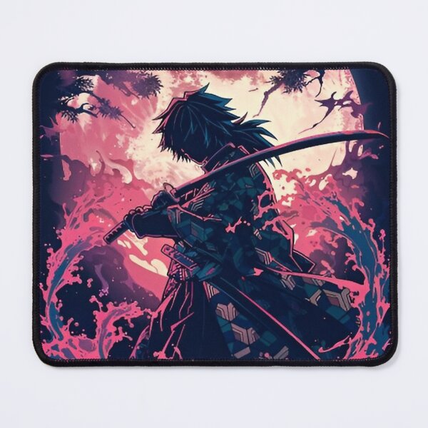 Item preview, Moonlit Water Samurai – Anime Katana Warrior Silhouette designed and sold by Dyan4.