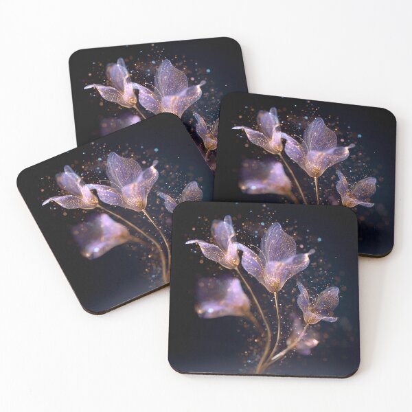 Item preview, Magical Glowing Flowers – Mystical Fantasy Illustration designed and sold by CosmicGlyph.