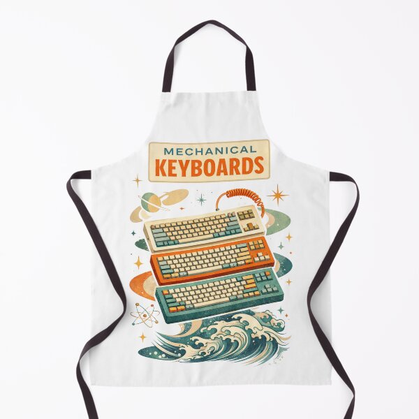 Item preview, Mid-Century Modern Graphic Mechanical Keyboards Aesthetic Graphic Design designed and sold by sabily.