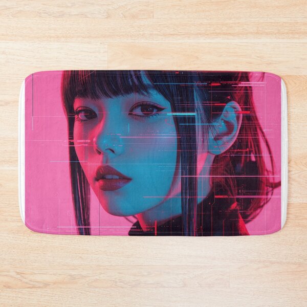 Item preview, Futuristic Cyberpunk Portrait of a Woman with Digital Glitch Effects and Neon Lighting designed and sold by Sergii Davydenko.