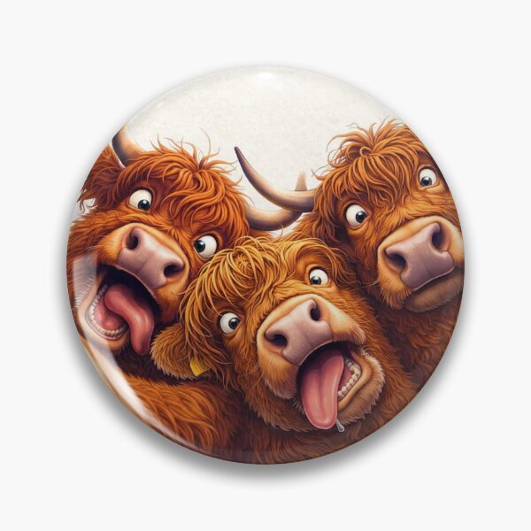 Item preview, Chaotic Scottish Cow Selfie designed and sold by Sartawsky.