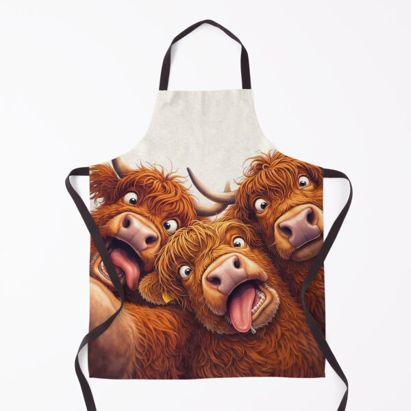 Item preview, Chaotic Scottish Cow Selfie designed and sold by Sartawsky.