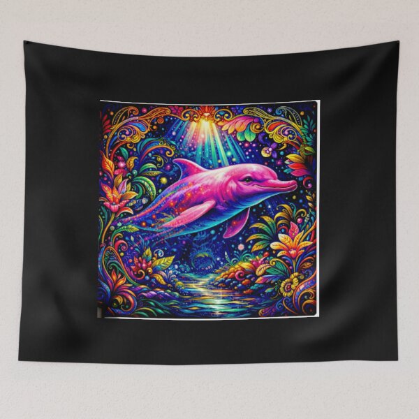 Item preview, Abyssal Dream of the Pink Amazonian River Dolphin designed and sold by Helios Be. Lavsh.
