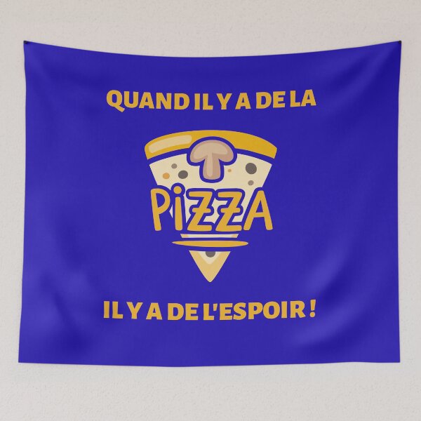Item preview, Where there's pizza, there's hope! designed and sold by VIAFABRICE.
