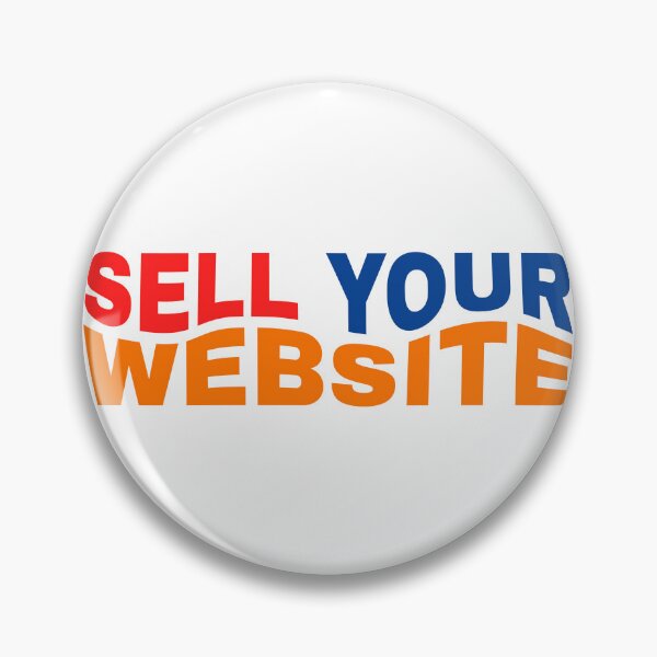 Item preview, Sell Your Website Colorful Curved Typography Tech Sticker designed and sold by PixelWaveBD.