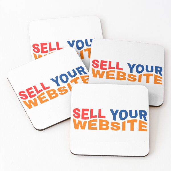 Item preview, Sell Your Website Colorful Curved Typography Tech Sticker designed and sold by PixelWaveBD.