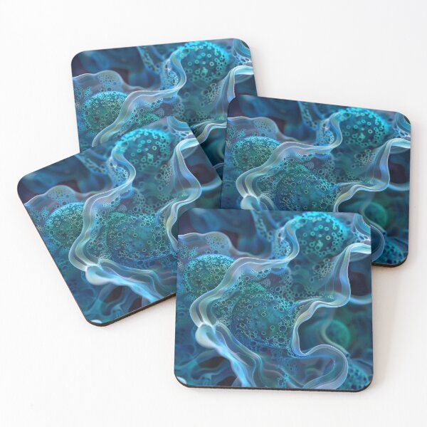 Item preview, Organic Depths – Liquid Structure in Blue and Green designed and sold by CosmicGlyph.
