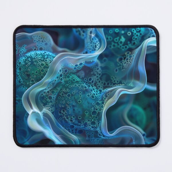 Item preview, Organic Depths – Liquid Structure in Blue and Green designed and sold by CosmicGlyph.