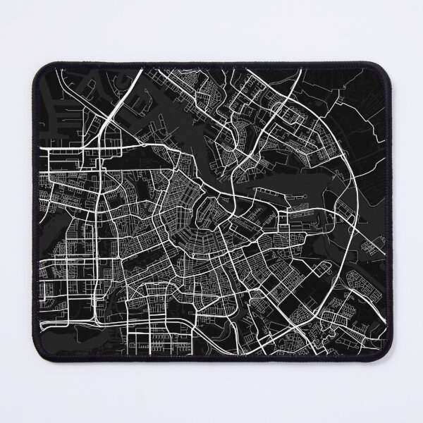 Item preview, Amsterdam City Map of North Holland, Netherlands - Moon designed and sold by deMAP.