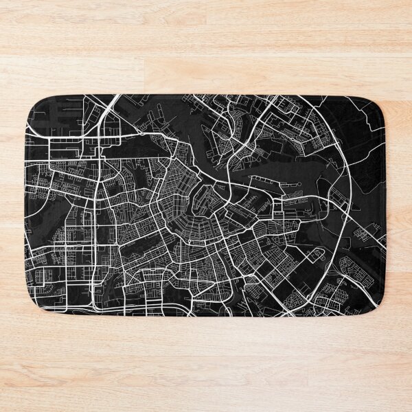 Item preview, Amsterdam City Map of North Holland, Netherlands  - Moon designed and sold by deMAP.