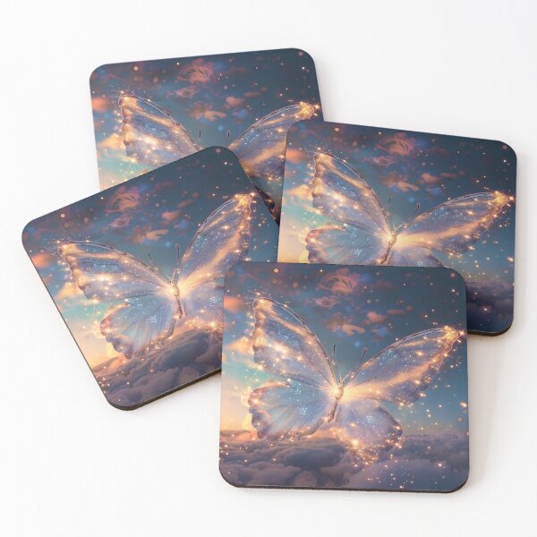 Item preview, Magical butterfly in the starlight – Imaginative celestial journey designed and sold by CosmicGlyph.