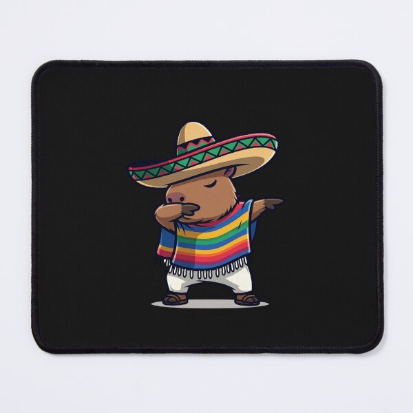 Item preview, Dabbing Capybara Mexican Fiesta Sombrero Serape Animal Lover designed and sold by GrumpySableye.