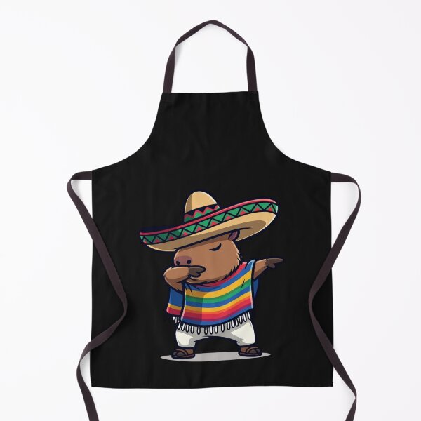Item preview, Dabbing Capybara Mexican Fiesta Sombrero Serape Animal Lover designed and sold by GrumpySableye.