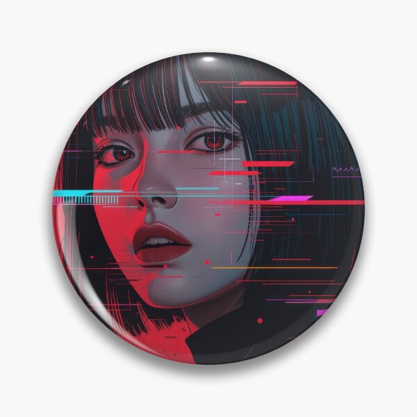 Item preview, Cyberpunk Bob Portrait with Digital Glitch Overlay on Red Background designed and sold by Sergii Davydenko.