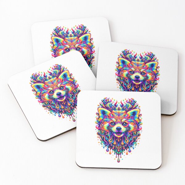 Item preview, Psychedelic Trippy Red Panda Graphic - Premium Design designed and sold by sabily.