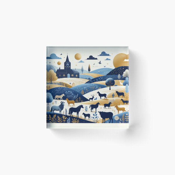Item preview, Animal meadow - meadow landscape designed and sold by FehlingMedia.