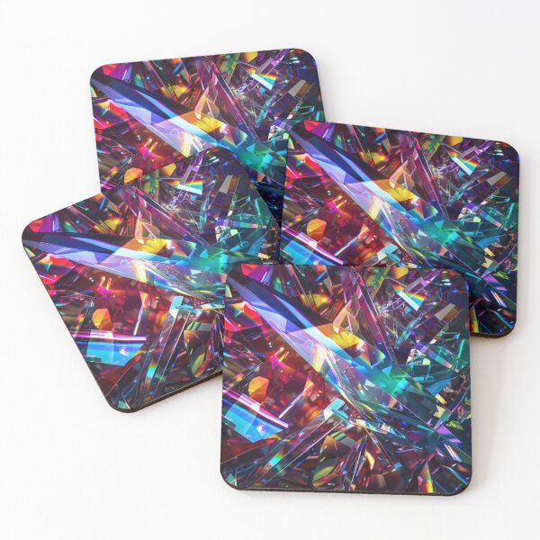 Item preview, Fascinating crystal explosion in rainbow colors designed and sold by CosmicGlyph.