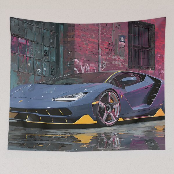 Item preview, Lamborghini Centenario Wall Decor – Vibrant Automotive Art designed and sold by AutoPopStudio.