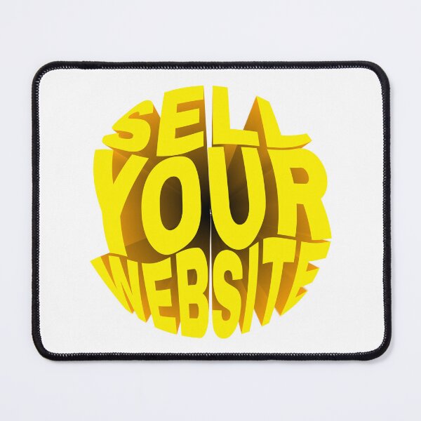 Item preview, Sell Your Website 3D Yellow Typography Tech Sticker designed and sold by PixelWaveBD.