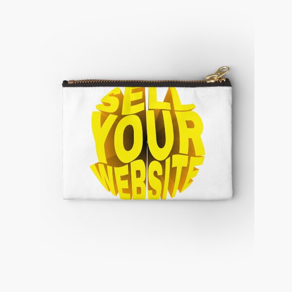 Item preview, Sell Your Website 3D Yellow Typography Tech Sticker designed and sold by PixelWaveBD.