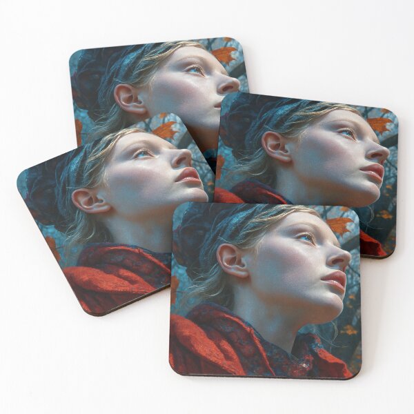 Item preview, Ethereal Autumn Soul Fine Art Portrait designed and sold by NiceArtsPlace.