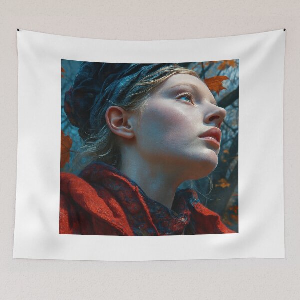 Item preview, Ethereal Autumn Soul Fine Art Portrait designed and sold by NiceArtsPlace.