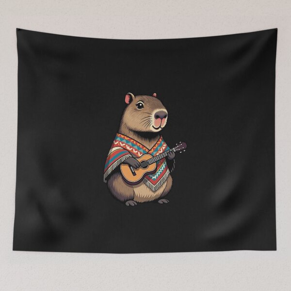 Item preview, Capybara PlayingCinco de Mayo Musician Gift designed and sold by GrumpySableye.