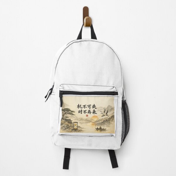 Item preview, Chinese Proverb Calligraphy – Don’t Miss Opportunities, Time Won’t Return designed and sold by MARMANIOUS.