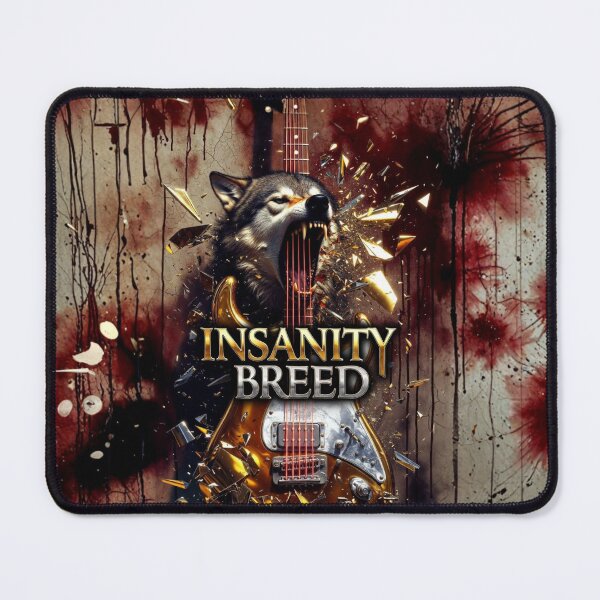 Item preview, Official INSANITYBREED: Metal Wolf Guitar (AI Art) designed and sold by INSANITYBREED.