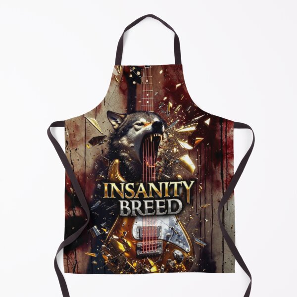 Item preview, Official INSANITYBREED: Metal Wolf Guitar (AI Art) designed and sold by INSANITYBREED.