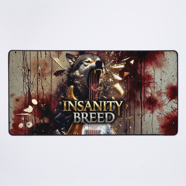 Item preview, Official INSANITYBREED: Metal Wolf Guitar (AI Art) designed and sold by INSANITYBREED.