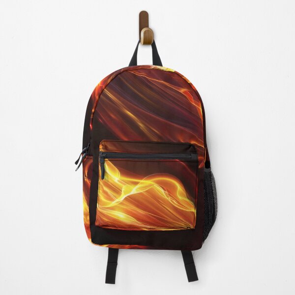 Item preview, Abstract fire waves of light in motion on a dark background designed and sold by CosmicGlyph.